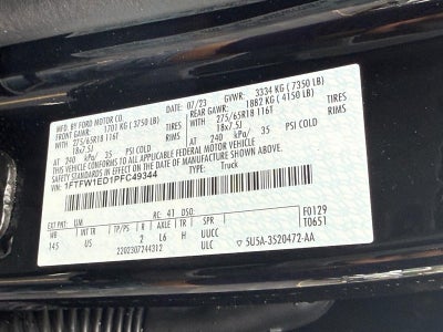 2023 Ford F-150 XLT 4WD SuperCrew 5.5' Box