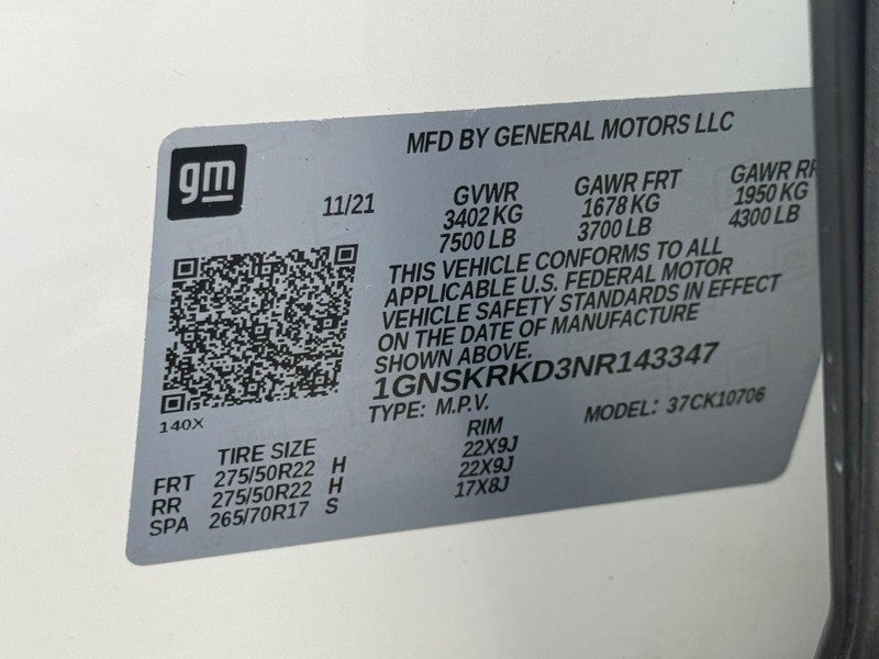 2022 Chevrolet Tahoe 4WD 4dr RST