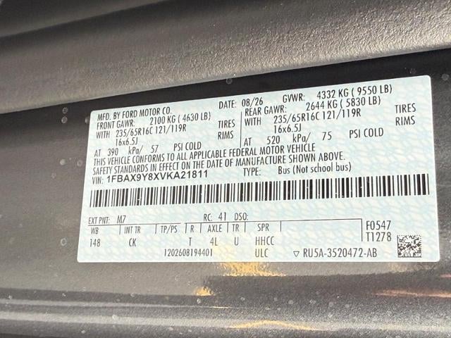 2027 Ford Transit Commercial Passenger Van XLT