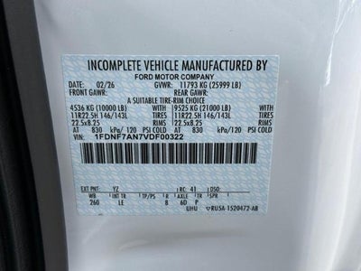 2027 Ford F-650-750 F-750 SD Gas Straight Frame