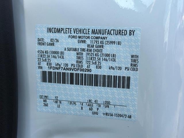 2027 Ford F-650-750 F-750 SD Gas Straight Frame