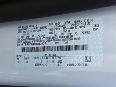 2026 Ford Transit Commercial Cargo Van