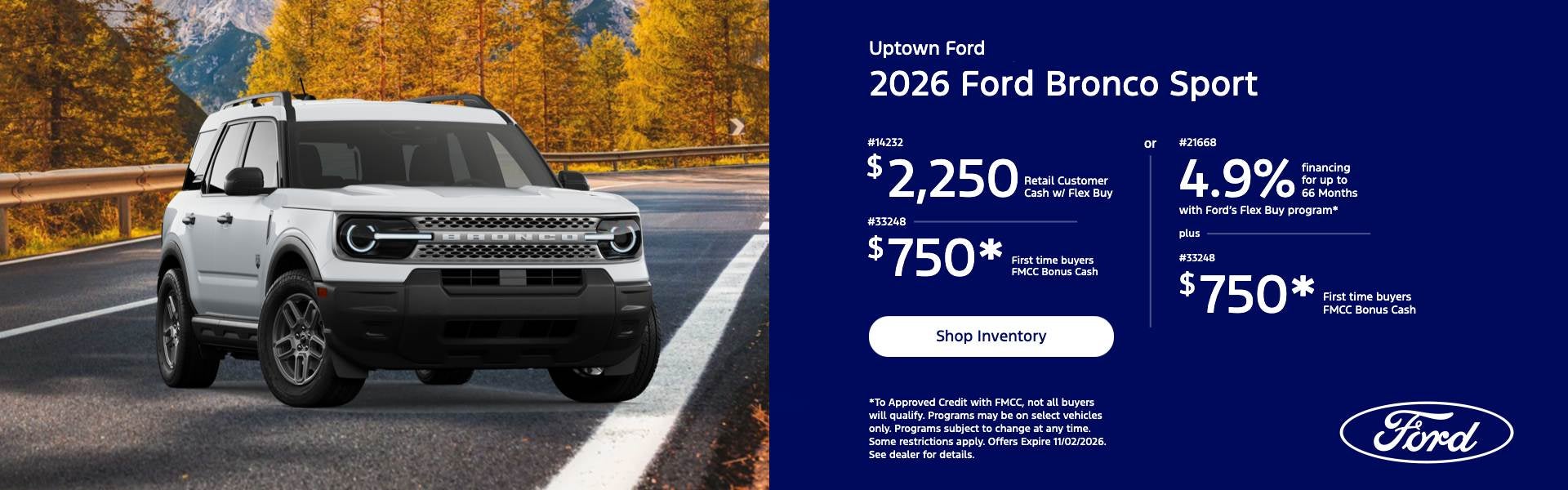 Bronco Sport Offer