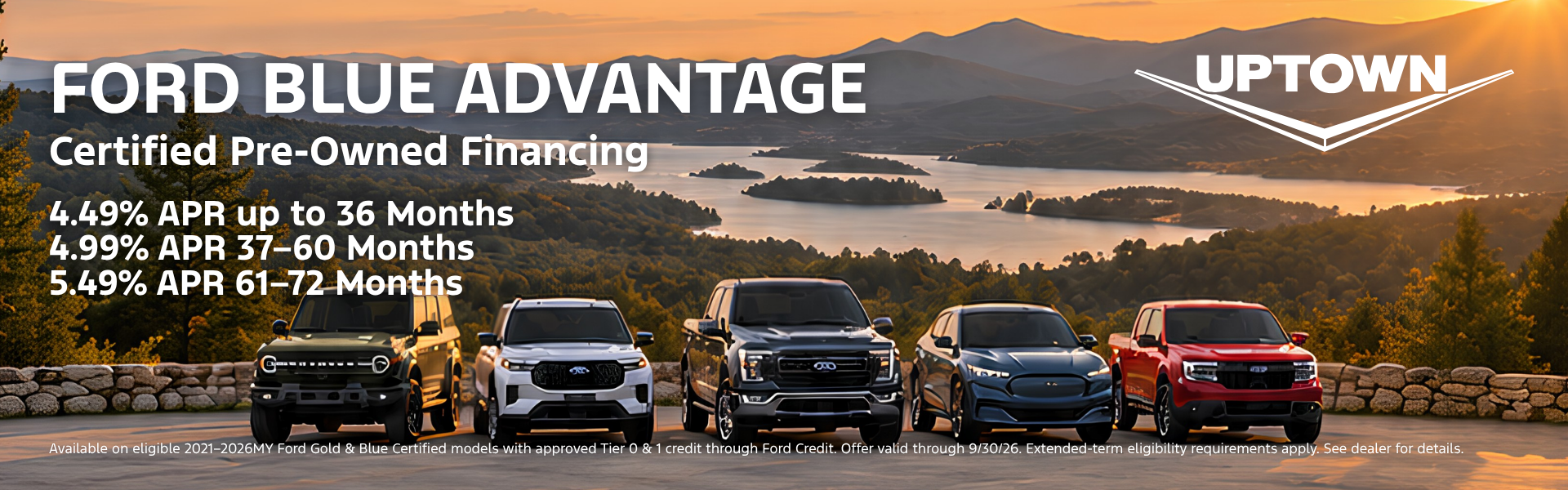 Ford Blue Advantage Certified Pre-Owned financing offer with